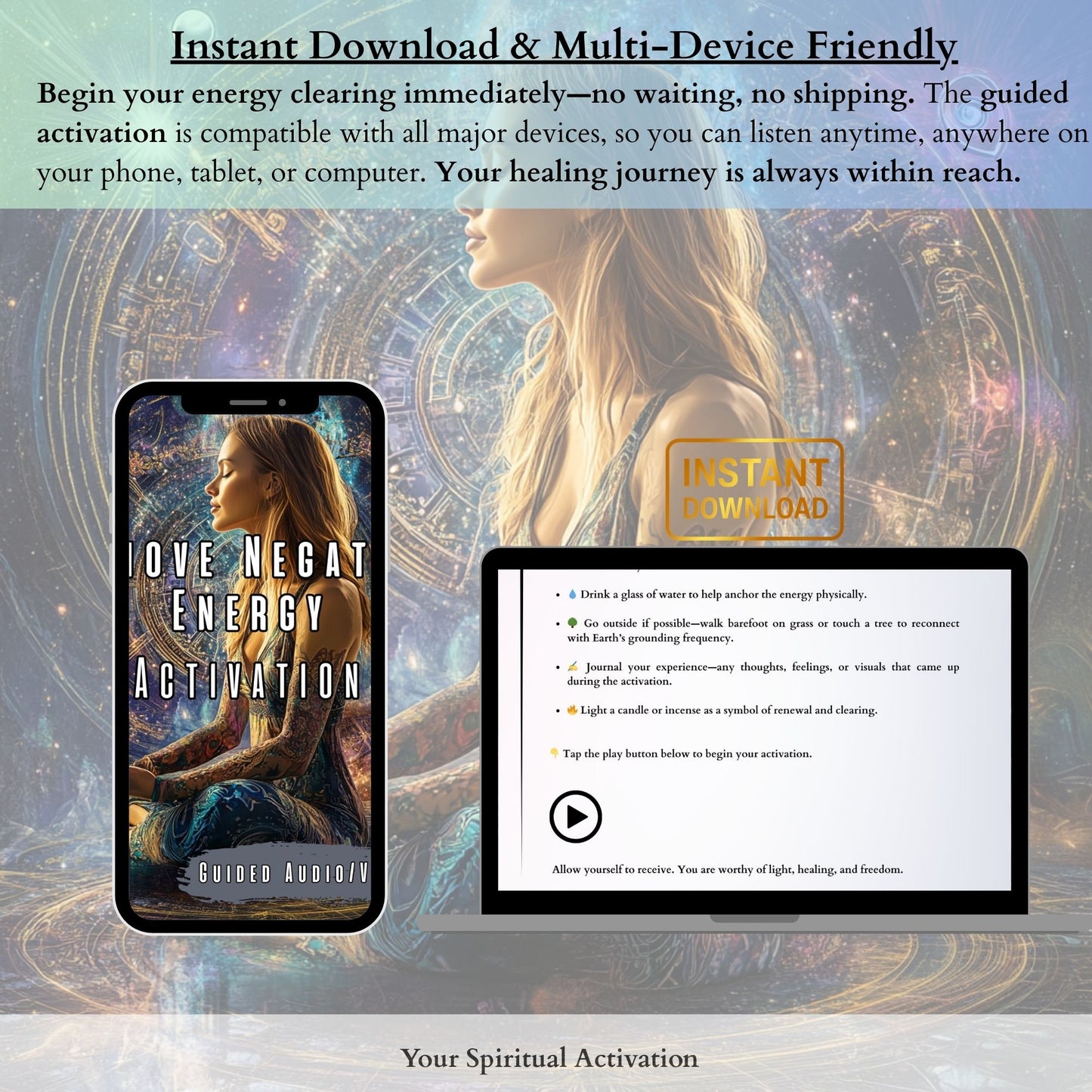 Instant Digital Attunement for Empaths and Sensitive Souls to Remove Toxic Energy.