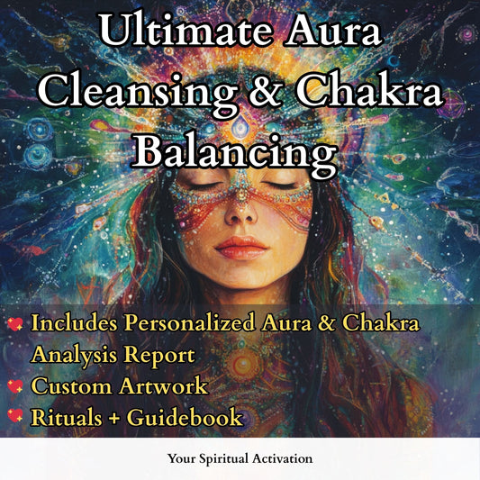 Ultimate aura cleansing and chakra balancing session to remove negative energy, restore energetic balance, and support spiritual detox and emotional clarity.