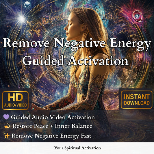 Remove Negative Energy Activation with Guided Meditation and 528Hz Frequency for Aura Cleansing.